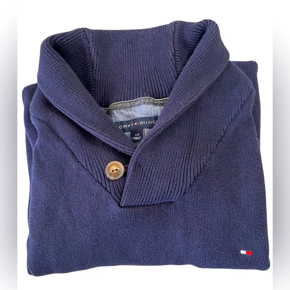 Tommy Hilfiger Blue mens pull over sweater